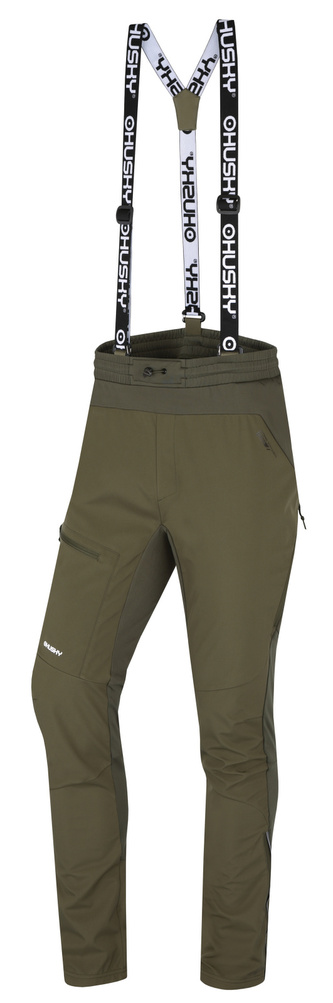 Pánské outdoor kalhoty Kixees M dark khaki - XXL