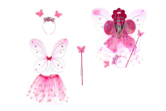 Křídla puntík se sukní - různé barvy