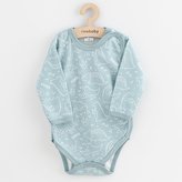 Kojenecké celorozepínací body New Baby Classic II dino mátový - velikost 50