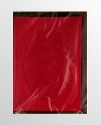 Karta passepartout + koperta bordowa 5szt