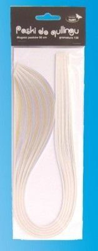 Paski do quillingu 3mmx50cm białe 100szt
