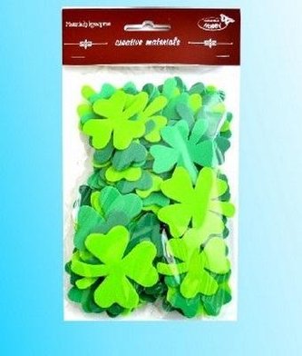 Koniczyny tonacja zielona 44szt