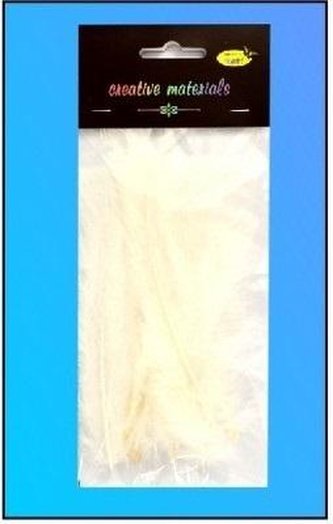 Piórka miękkie białe 15szt