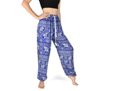 Kalhoty Joga SOLADA, nebeská modrá