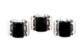 Linziclip Mini Skřipec na vlasy 3 ks Black Translucent pro ženy