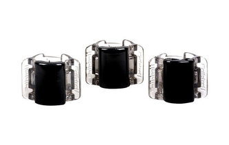 Linziclip Mini Skřipec na vlasy 3 ks Black Translucent pro ženy