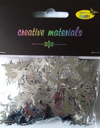 Elementy z folii renifery srebrne 15g