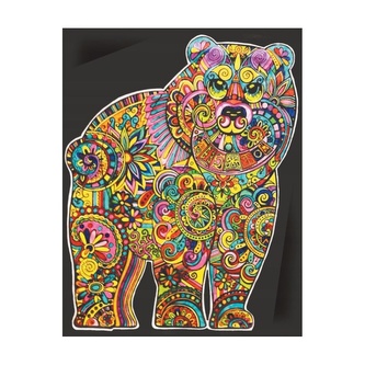 Colorvelvet Sametový obrázek Medvěd 47x35cm