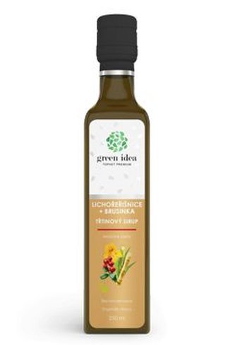 Sirup Třtinový Lichořešišnice+brusinka TOPVET 250ml