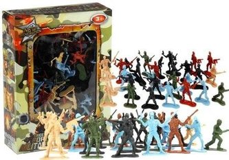 Żołnierzyki duży zestaw militarny