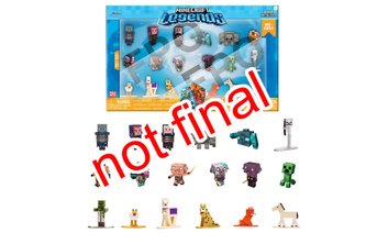 Minecraft Kovové sběratelské nanofigurky 18 ks