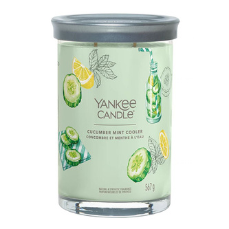 Svíčka ve skleněném válci Yankee Candle, Okurková limonáda s mátou, 567 g Svíčka ve skleněném válci Yankee Candle, Okurková limonáda s mátou, 567 g