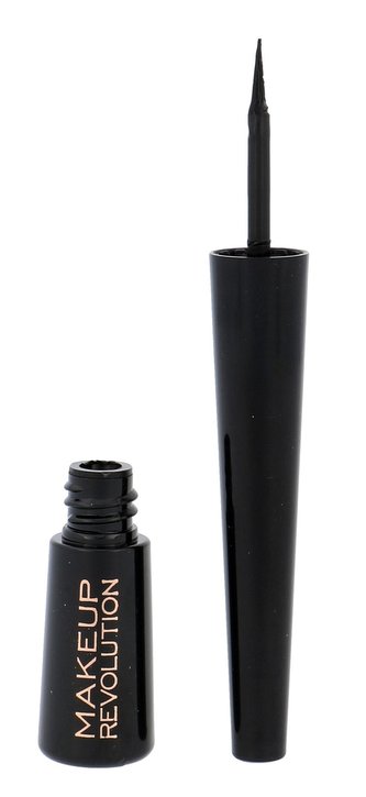 Makeup Revolution London Liquid Eyeliner Oční linka 3 ml Black pro ženy