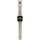 Hello Kitty Liquid Silicone Kitty Head Logo Řemínek pro Apple Watch 38/40/41mm béžový