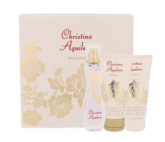 Christina Aguilera Woman parfémovaná voda 30 ml + sprchový gel 50 ml + tělové mléko 50 ml