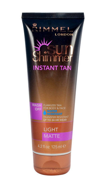 Rimmel London Sun Shimmer Instant Tan Samoopalovací přípravek 125 ml Light Matte pro ženy