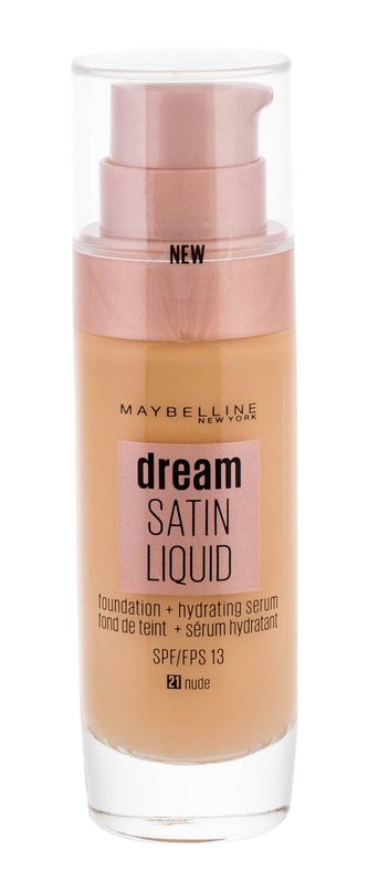 Maybelline Dream Satin Makeup Liquid 30 ml 21 Nude SPF13 pro ženy