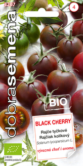 Dobrá semena Rajče tyč. - Black Cherry Bio, třešňové 10s