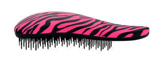 Detangler Detangling Kartáč na vlasy Rubberized 1 ks Zebra Pink pro ženy Detangler Detangling Kartáč na vlasy Rubberized 1 ks Zebra Pink pro ženy