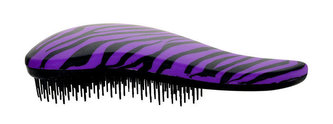Detangler Detangling Kartáč na vlasy Rubberized 1 ks Zebra Violet pro ženy Detangler Detangling Kartáč na vlasy Rubberized 1 ks Zebra Violet pro ženy