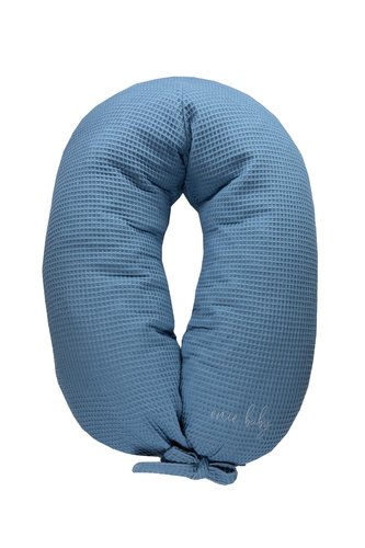 enie baby Kojící polštář VAFLOVÝ tmavě modrý z paměťové pěny