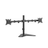Držák Brateck LDT66-T024 stolní pro 2 monitory, černý