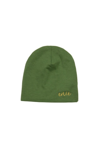 enie baby Dětská čepice BAMBOO 6-9m khaki enie baby Dětská čepice BAMBOO 6-9m khaki