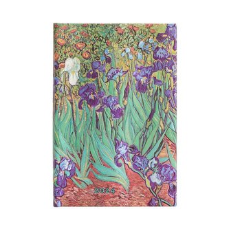 Paperblanks 2024 Van Gogh's Irises 12-Month Mini Horizontal Elastic Band Closure 160 Pg 100 GSM Paperblanks 2024 Van Gogh's Irises 12-Month Mini Horizontal Elastic Band Closure 160 Pg 100 GSM