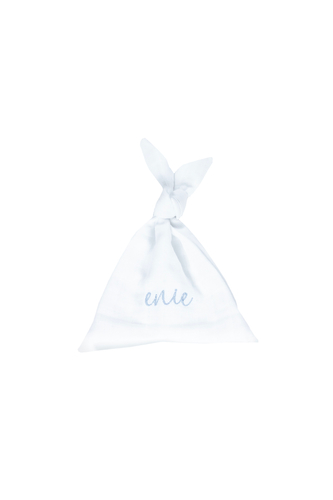 enie baby Muchláček  z bio bavlny white with blue enie baby Muchláček  z bio bavlny white with blue
