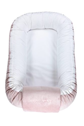 enie baby  Hnízdečko SOFT růžovo/bílý enie baby  Hnízdečko SOFT růžovo/bílý