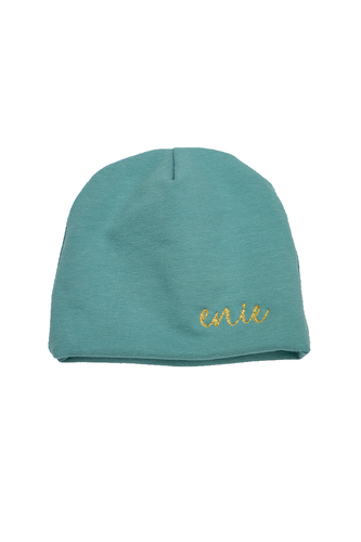 enie baby Dětská čepice 9-12m petrolejová