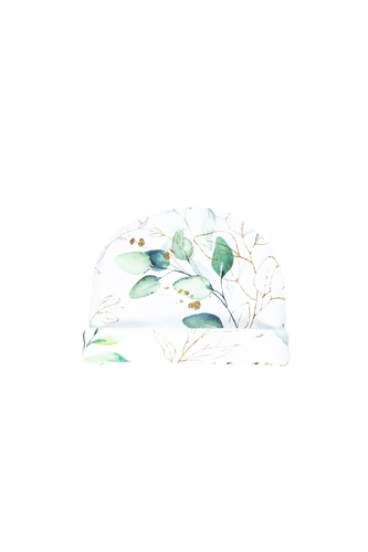 enie baby Dětská čepice s ohybem 6-9m Golden Leaves enie baby Dětská čepice s ohybem 6-9m Golden Leaves
