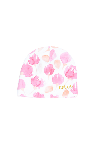enie baby Dětská čepice 9-12m Pink Flowers