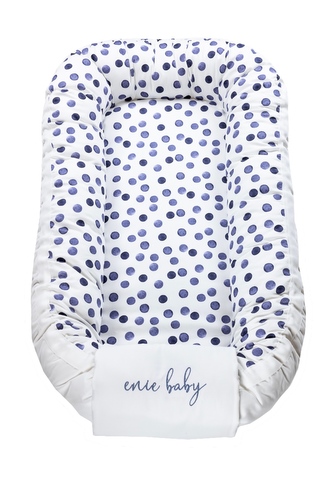 enie baby Hnízdečko SATINE blue circle enie baby Hnízdečko SATINE blue circle