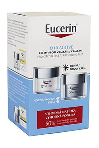 EUCERIN Q10 ACTIVE denní+noční krém 2x50ml vánoce