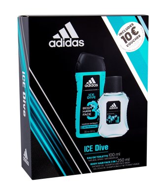Adidas Ice Dive toaletní voda 100 ml + sprchový gel 250 ml