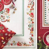 Vánoční ubrus 140 x 180cm CHICCHI E BALOCCHI BRANDANI