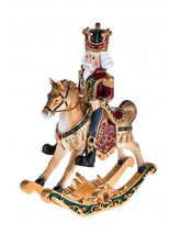 Houpací koník s Louskáčkem, soška 39cm BRANDANI