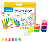 Barvy prstové neon LUMA 6 barev 30ml