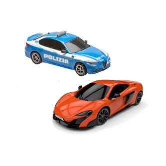 RE.EL Toys sada RC aut Alfa Romeo Qiulia Q Polizia a McLaren 675LT 1:24 RTR RE.EL Toys sada RC aut Alfa Romeo Qiulia Q Polizia a McLaren 675LT 1:24 RTR