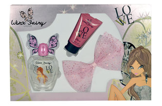 Winx Fairy Couture Flora toaletní voda 100ml + tělové mléko 75 ml + spona do vlasů