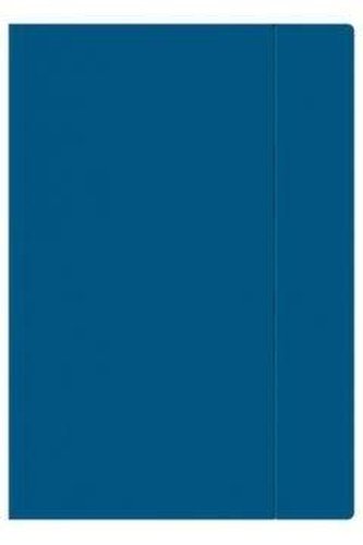 Teczka z gumką A4+ 40mm 450g c.niebieska(10szt)