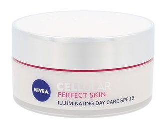 Nivea Cellular Perfect Skin Denní pleťový krém Illuminating Day Cream SPF15 50 ml pro ženy Nivea Cellular Perfect Skin Denní pleťový krém Illuminating Day Cream SPF15 50 ml pro ženy