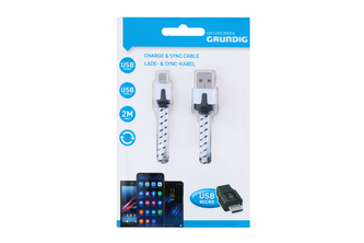 Kabel USB - Micro USB Nylon 2m