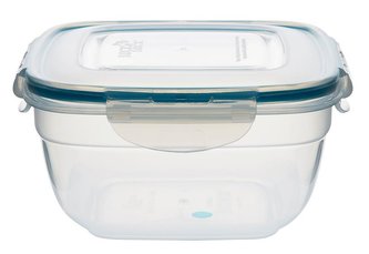 DÓZA "EASY MATCH" ČTVERCOVÁ 950ML, TYRKYSOVÁ