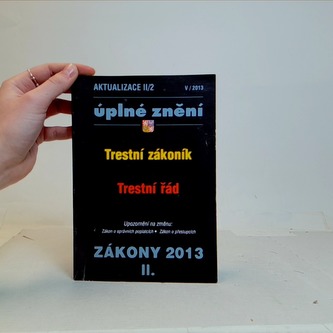 Aktualizace II/2 – Trestní zákoník, Trestní řád