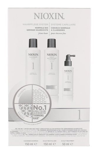 Nioxin System 1 šampon 150 ml + kondicionér 150 ml + vlasová péče 50 ml