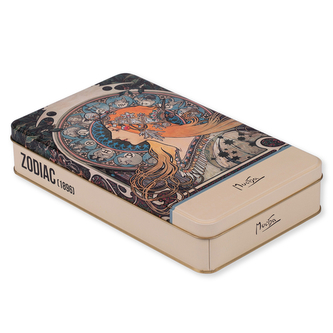 Plechová dóza Alfons Mucha - Zodiak, 24 × 14 × 4 cm Plechová dóza Alfons Mucha - Zodiak, 24 × 14 × 4 cm