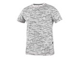 Tričko CXS DARREN, krátký rukáv, potisk CXS logo, bílé, vel. 2XL