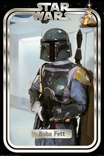 Plakát Star Wars|Hvězdné války: Boba Fett Retro Packaging (61 x 91,5 cm)